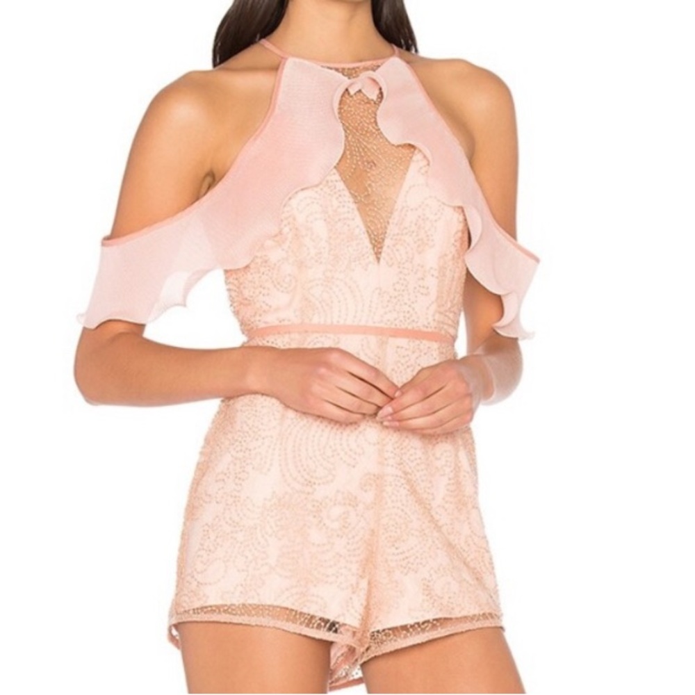 ALiCE McCALL Rose Gold Sparkle YOUR DISCO Playsuit Women’s 4 Romper (retail$450)